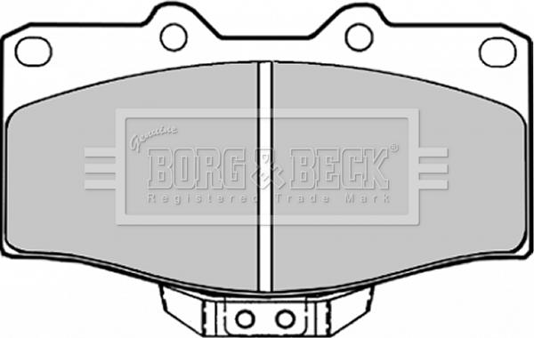 Borg & Beck BBP1152 - Jarrupala, levyjarru inparts.fi