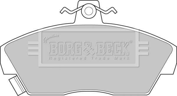 Borg & Beck BBP1109 - Jarrupala, levyjarru inparts.fi