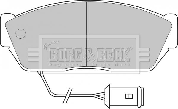 Borg & Beck BBP1102 - Jarrupala, levyjarru inparts.fi