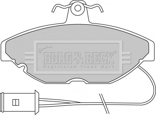 Borg & Beck BBP1115 - Jarrupala, levyjarru inparts.fi