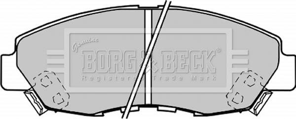 Borg & Beck BBP1187 - Jarrupala, levyjarru inparts.fi