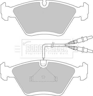 Borg & Beck BBP1135 - Jarrupala, levyjarru inparts.fi