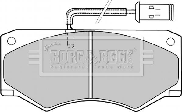 Borg & Beck BBP1138 - Jarrupala, levyjarru inparts.fi