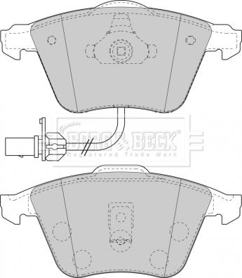 Borg & Beck BBP1841 - Jarrupala, levyjarru inparts.fi