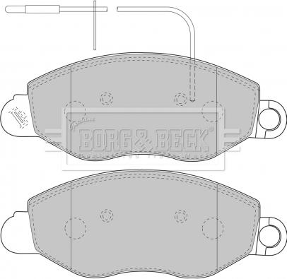 Borg & Beck BBP1850 - Jarrupala, levyjarru inparts.fi