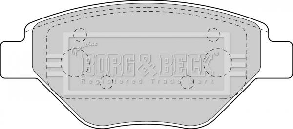 Borg & Beck BBP1851 - Jarrupala, levyjarru inparts.fi