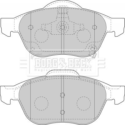 Borg & Beck BBP1857 - Jarrupala, levyjarru inparts.fi