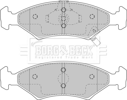 Borg & Beck BBP1865 - Jarrupala, levyjarru inparts.fi