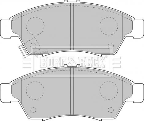 Borg & Beck BBP1802 - Jarrupala, levyjarru inparts.fi