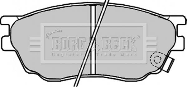 Borg & Beck BBP1814 - Jarrupala, levyjarru inparts.fi