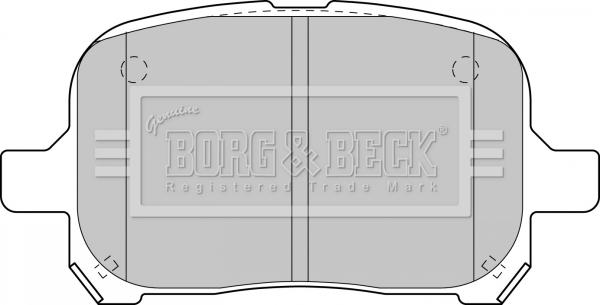 Borg & Beck BBP1810 - Jarrupala, levyjarru inparts.fi