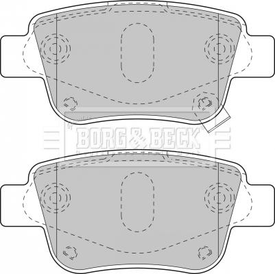 Borg & Beck BBP1880 - Jarrupala, levyjarru inparts.fi