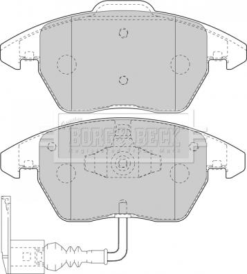 Borg & Beck BBP1876 - Jarrupala, levyjarru inparts.fi