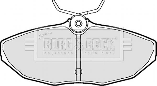 Borg & Beck BBP1870 - Jarrupala, levyjarru inparts.fi