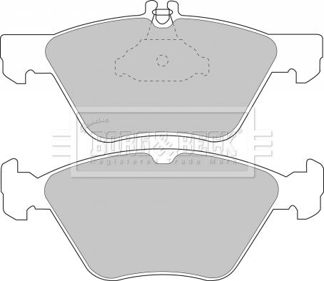 Borg & Beck BBP1393 - Jarrupala, levyjarru inparts.fi