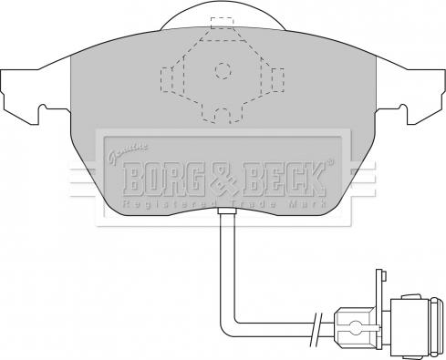 Borg & Beck BBP1392 - Jarrupala, levyjarru inparts.fi