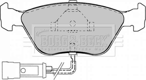 Borg & Beck BBP1343 - Jarrupala, levyjarru inparts.fi