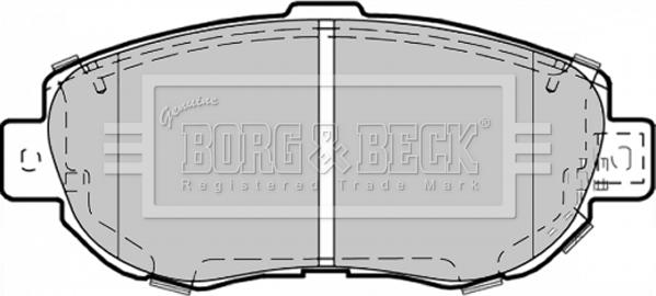 Borg & Beck BBP1353 - Jarrupala, levyjarru inparts.fi