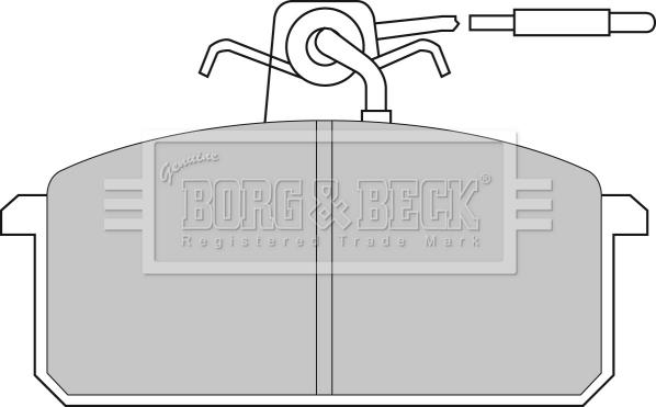 Borg & Beck BBP1317 - Jarrupala, levyjarru inparts.fi