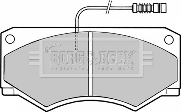 Borg & Beck BBP1335 - Jarrupala, levyjarru inparts.fi