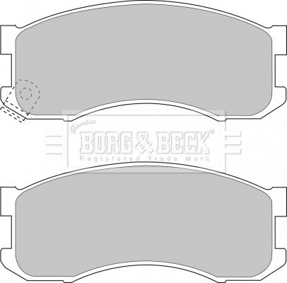 Borg & Beck BBP1336 - Jarrupala, levyjarru inparts.fi