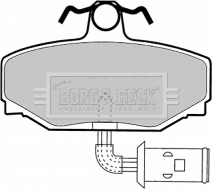 Borg & Beck BBP1332 - Jarrupala, levyjarru inparts.fi