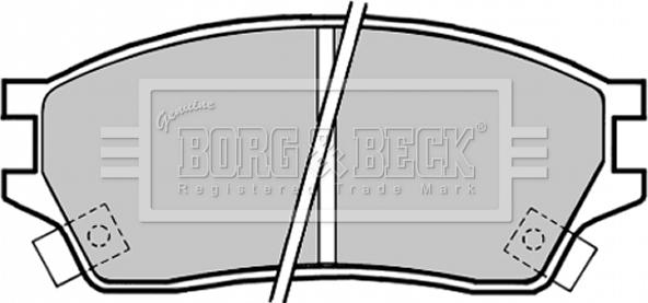 Borg & Beck BBP1325 - Jarrupala, levyjarru inparts.fi