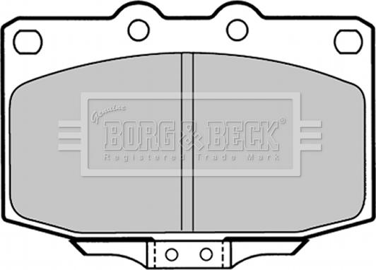 Borg & Beck BBP1323 - Jarrupala, levyjarru inparts.fi