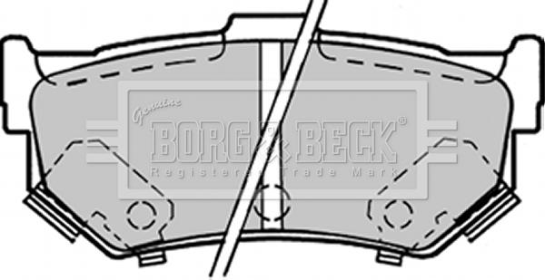 Borg & Beck BBP1298 - Jarrupala, levyjarru inparts.fi