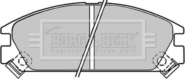 Borg & Beck BBP1249 - Jarrupala, levyjarru inparts.fi