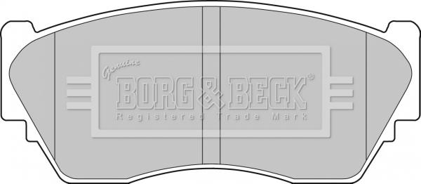 Borg & Beck BBP1253 - Jarrupala, levyjarru inparts.fi