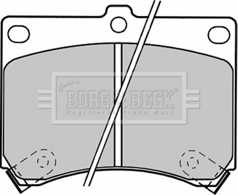 Borg & Beck BBP1208 - Jarrupala, levyjarru inparts.fi