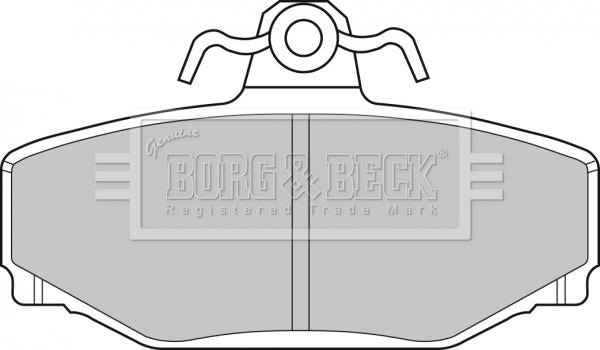 Borg & Beck BBP1218 - Jarrupala, levyjarru inparts.fi