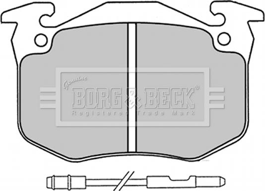 Borg & Beck BBP1230 - Jarrupala, levyjarru inparts.fi