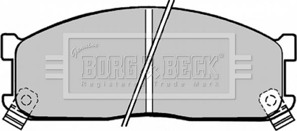 Borg & Beck BBP1271 - Jarrupala, levyjarru inparts.fi