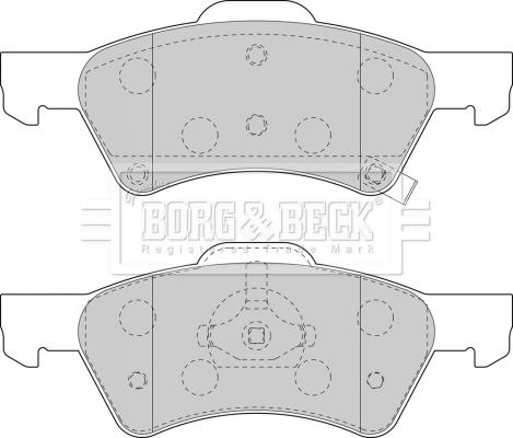 Borg & Beck BBP1745 - Jarrupala, levyjarru inparts.fi