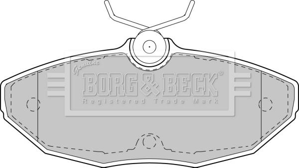 Borg & Beck BBP1743 - Jarrupala, levyjarru inparts.fi