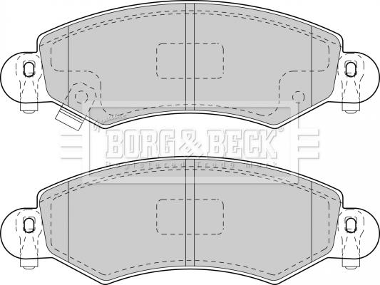 Borg & Beck BBP1713 - Jarrupala, levyjarru inparts.fi