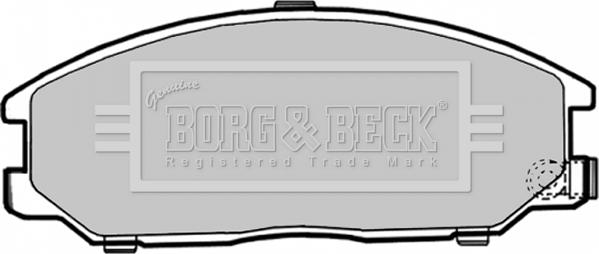 Borg & Beck BBP1786 - Jarrupala, levyjarru inparts.fi