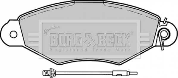 Borg & Beck BBP1729 - Jarrupala, levyjarru inparts.fi