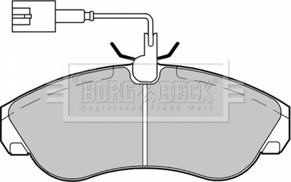 Borg & Beck BBP1720 - Jarrupala, levyjarru inparts.fi