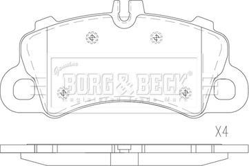 Borg & Beck BBP2900 - Jarrupala, levyjarru inparts.fi