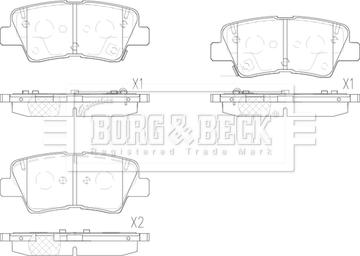 Borg & Beck BBP2901 - Jarrupala, levyjarru inparts.fi