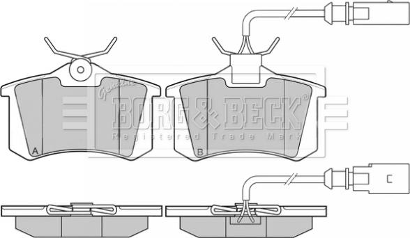 Borg & Beck BBP2445 - Jarrupala, levyjarru inparts.fi