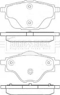 Borg & Beck BBP2451 - Jarrupala, levyjarru inparts.fi