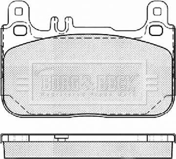 Borg & Beck BBP2461 - Jarrupala, levyjarru inparts.fi