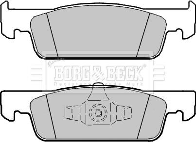 Borg & Beck BBP2407 - Jarrupala, levyjarru inparts.fi