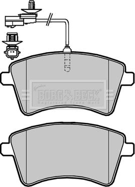 Borg & Beck BBP2420 - Jarrupala, levyjarru inparts.fi