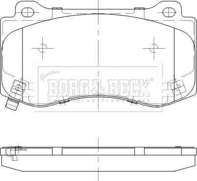 Borg & Beck BBP2474 - Jarrupala, levyjarru inparts.fi