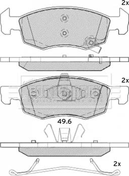 Borg & Beck BBP2540 - Jarrupala, levyjarru inparts.fi